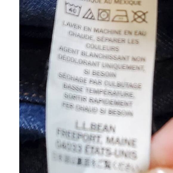 LL Bean Relaxed Fit Men's Big and Tall Jeans 46X32 Outdooor Gorpcore Rugged Fit - Picture 8 of 8